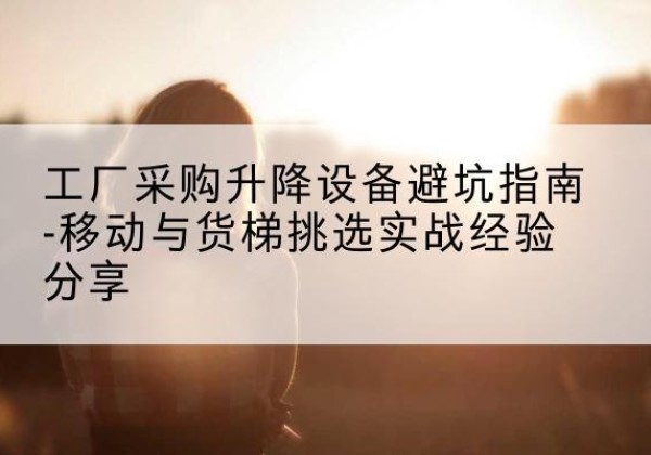 南京移动式升降机怎么选-工厂采购升降设备避坑指南-移动与货梯挑选实战经验分享